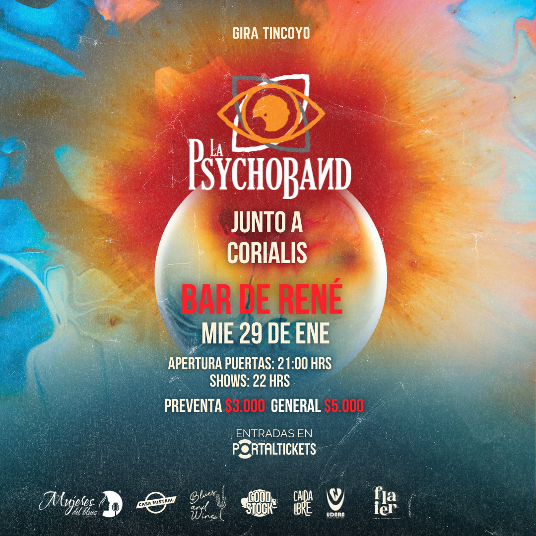 Noticias: La Psychoband anuncia concierto en Bar de René para cerrar Gira Tincoyo