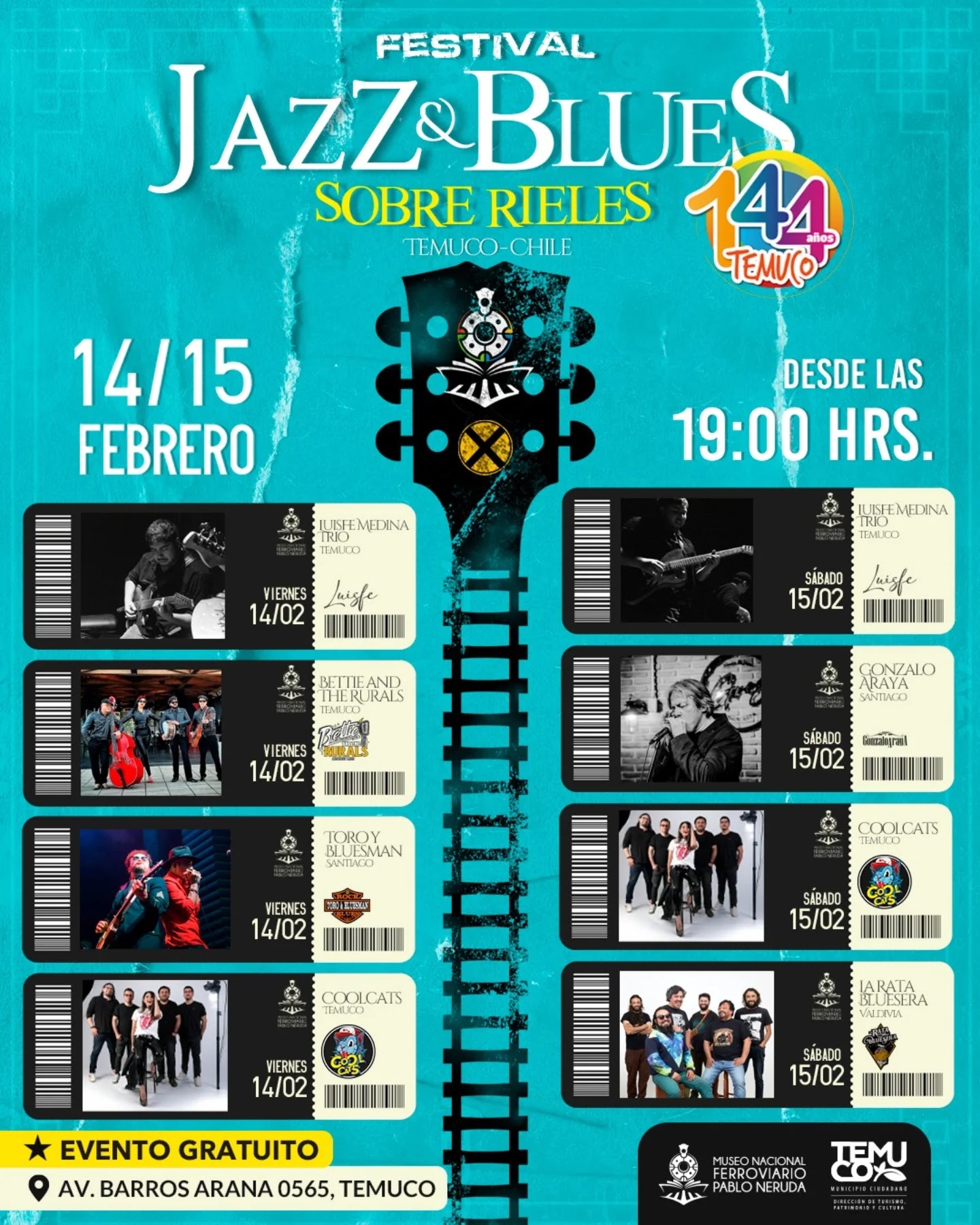 Noticias: Festival de Jazz y Blues sobre Rieles – Temuco